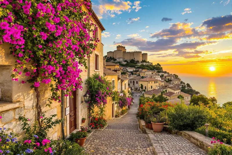 Près de grasse, découvrez un village médiéval enchanteur avec vue panoramique sur la Méditerranée