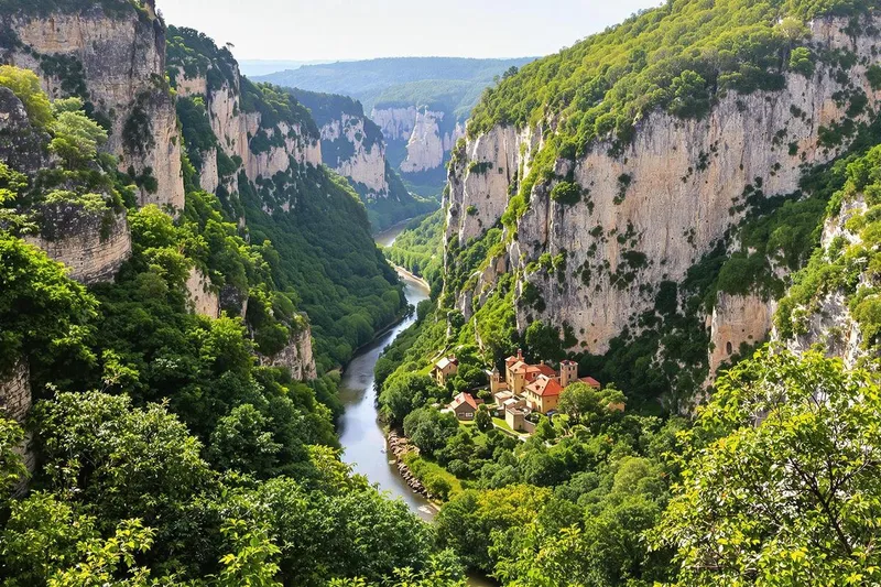 Entre nature et histoire : Découvrez ce lieu naturel méconnu et son village médiéval caché