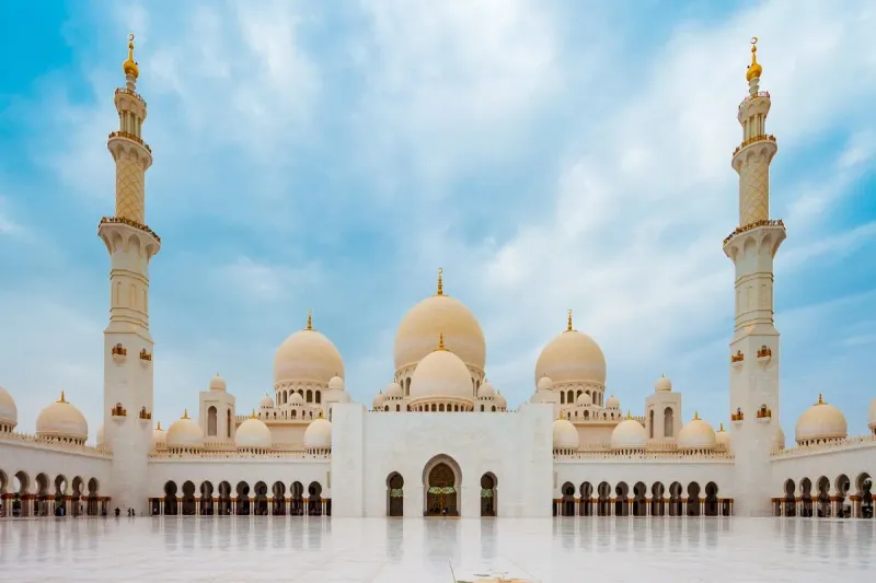 La superbe Grande Mosquée Sheikh Zayed à Abu Dhabi